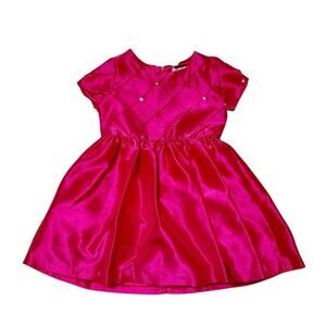 Hartstrings Pink Sequined Party Dress Size 4T